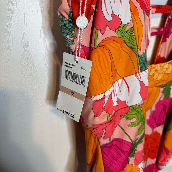 NWT Trina Turk Floral One Piece Swimsuit - Pink, Orange, Green - Picture 4 of 4